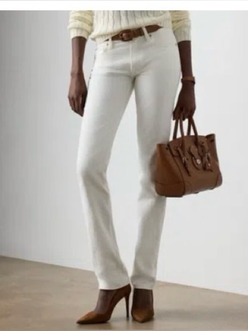 Ralph Lauren 380 Black Label White Denim Jeans